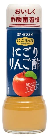 新商品「にごりの力 にごりりんご酢 180ml瓶」のボトル製品写真