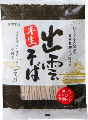 カンピー 出雲半生そば（つゆ付き）のパッケージ表面