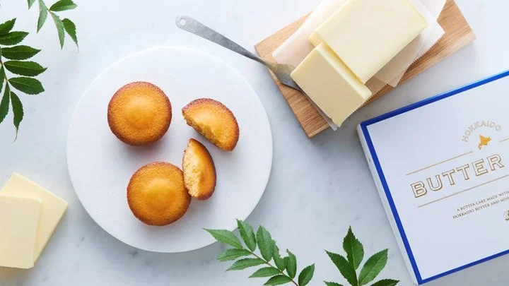 北海道バターケーキとバター、製品パッケージのイメージ