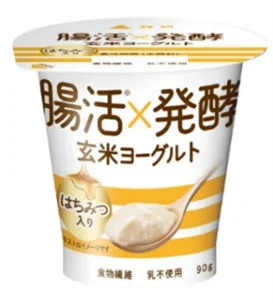 腸活×発酵 玄米ヨーグルト はちみつ90gの製品パッケージ