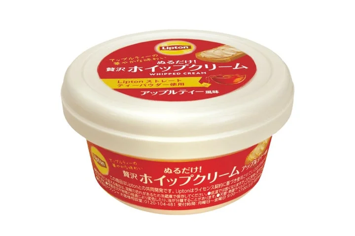 Liptonぬるだけ！贅沢ホイップクリーム アップルティー風味の容器