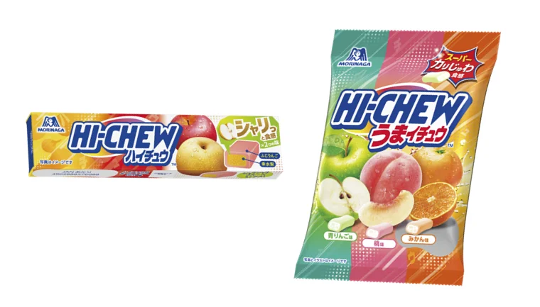 ハイチュウ＜シャリシャリフルーツミックス＞とうまイチュウアソートのパッケージ