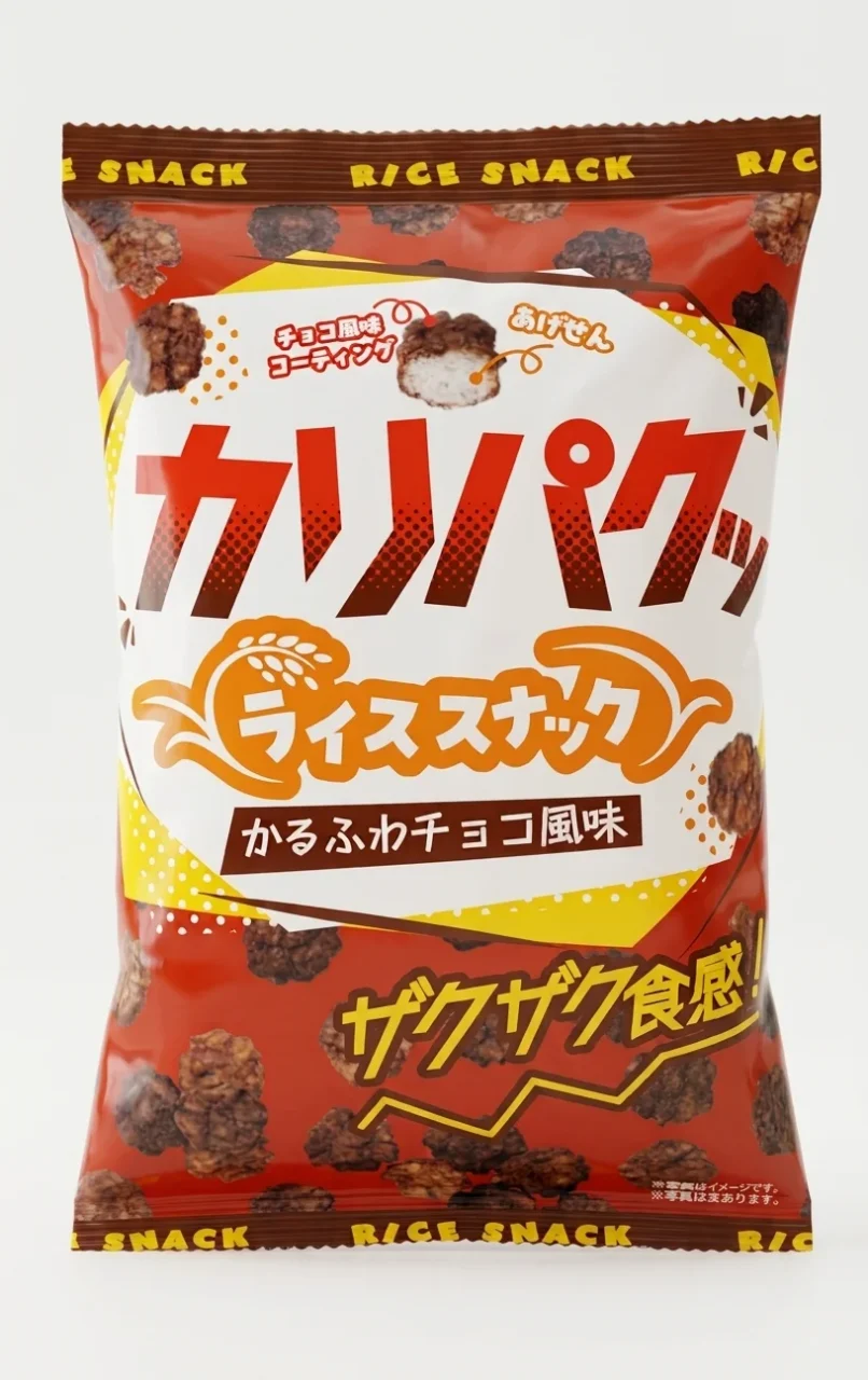 赤いパッケージのカリパクッ ライススナック商品画像