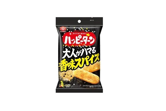 「35g ハッピーターン 大人がハマる香味スパイス」のパッケージ画像