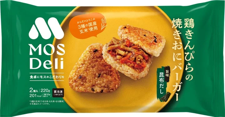 「モスデリ 焼きおにバーガー 鶏きんぴら」のパッケージ画像