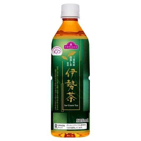 トップバリュ伊勢茶525mlペットボトルの製品パッケージ正面