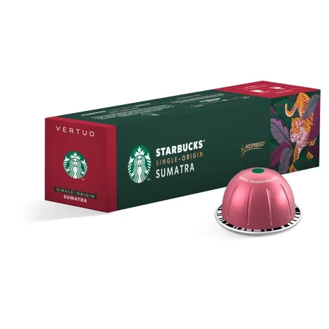 スターバックス スマトラのコーヒーカプセルパッケージと単体カプセル