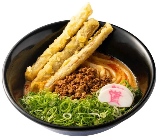 ごぼ天がのった冷やし担々うどん