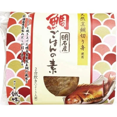 「明石産鯛ごはんの素」の商品パッケージ