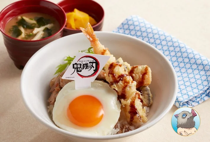 嘴平伊之助の天ぷらのせ豚丼