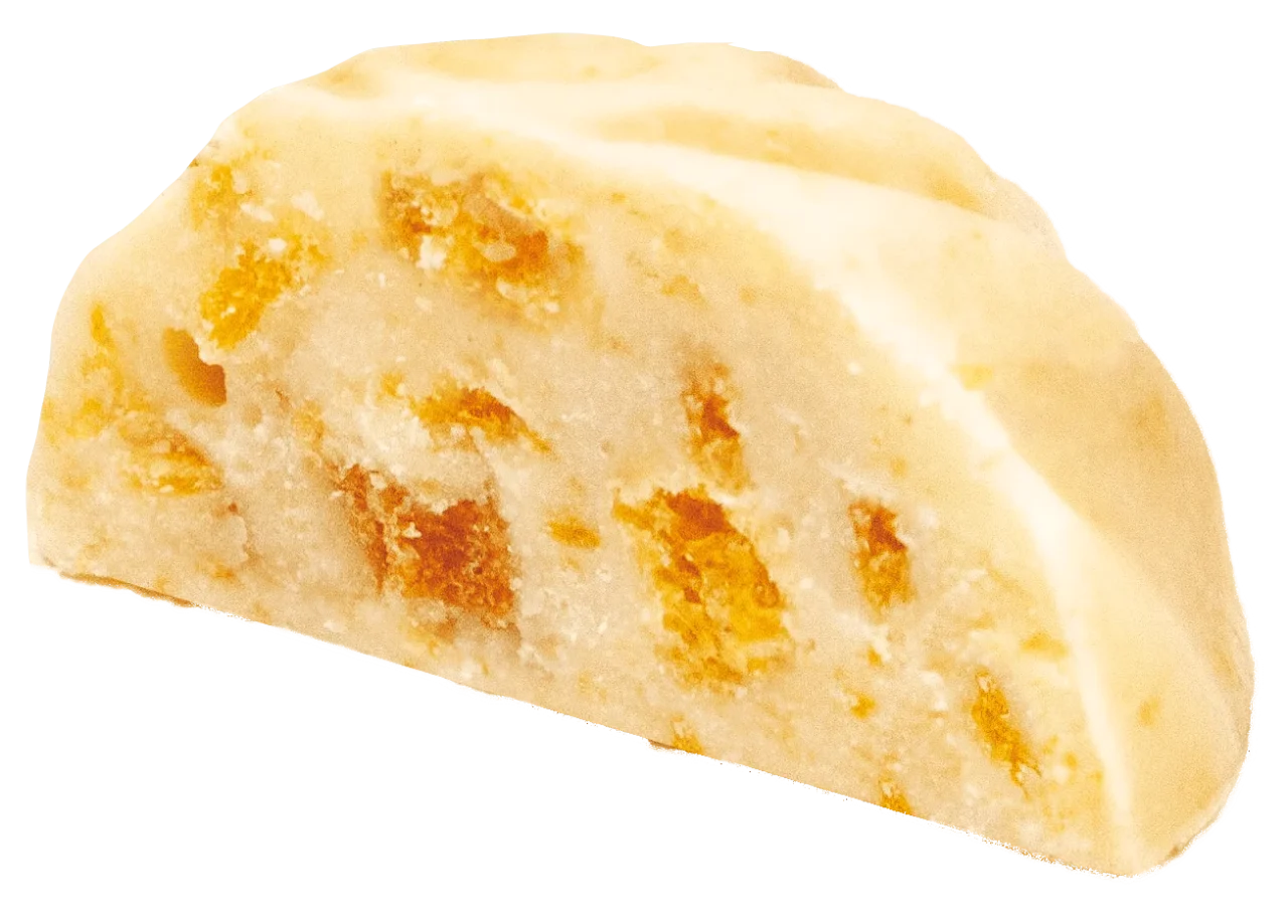 断面が見えるソフトクリーム風味のチョコレート