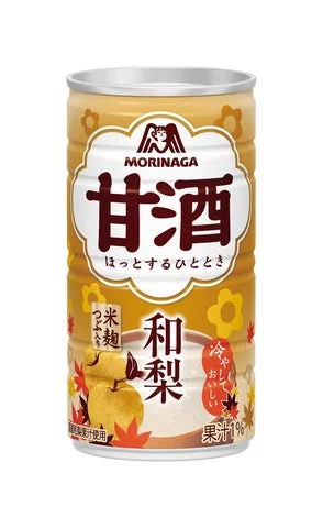 「甘酒＜和梨＞」の缶製品単体パッケージ