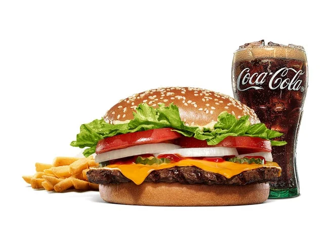 ワッパーチーズセット（ハンバーガー、フレンチフライ、ドリンク）