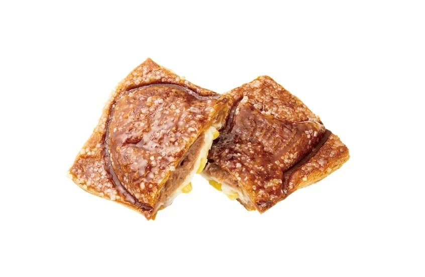 クロワッサンたい焼 マロン＆ミルクの断面