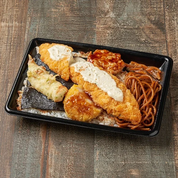 タルタル白身フライの海苔弁当（白身フライの個数1.5倍）