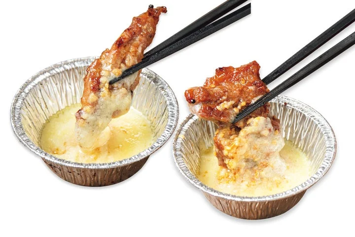 超ガリバタで食べる柔らかカルビと鶏せせり