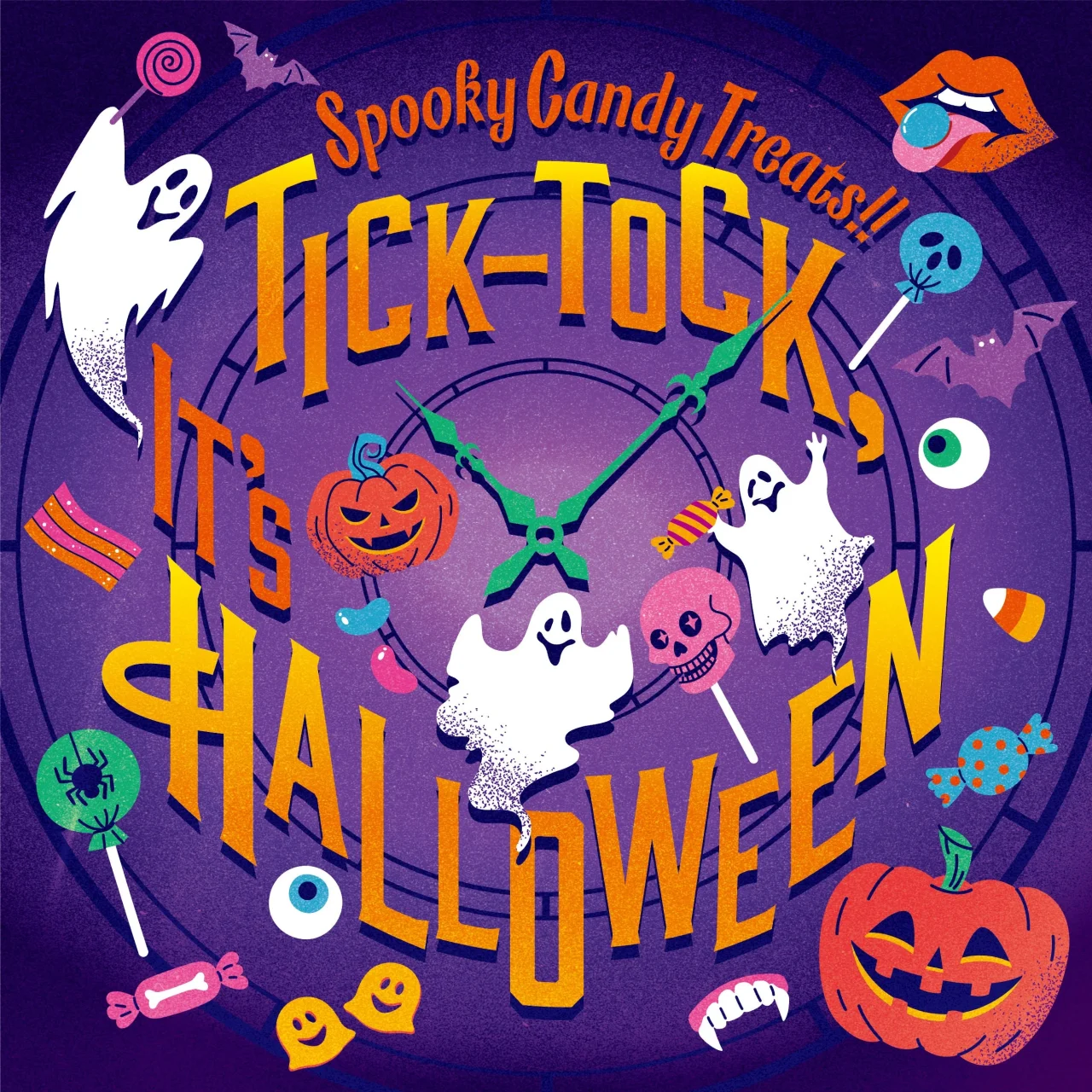 PLAZAハロウィンプロモーション『Spooky Candy Treats!! Tick-tock, It's HALLOWEEN』の告知ビジュアル