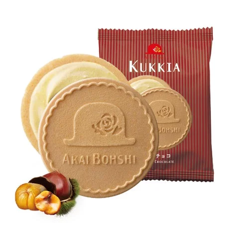 マロンチョコ味のKUKKIAと栗の実