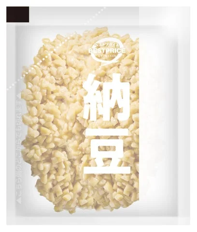 「きざみ納豆 味付なし」の中身(納豆)のアップ