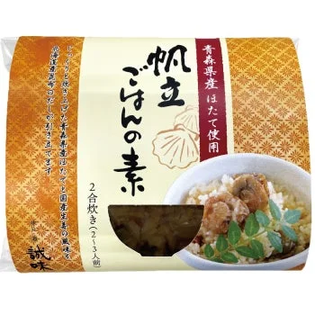 「帆立ごはんの素」の商品パッケージ