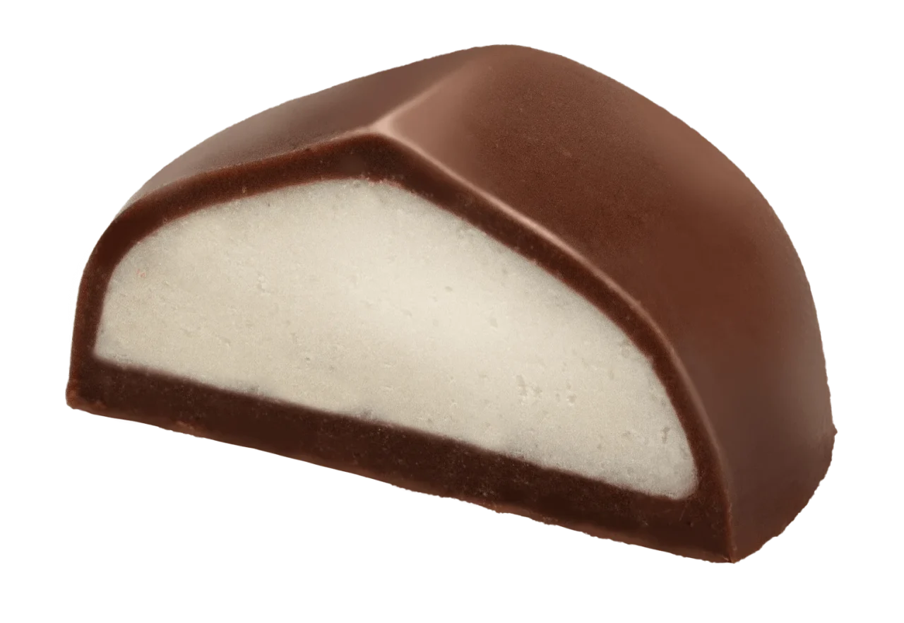 断面が見えるミルク風味のチョコレート