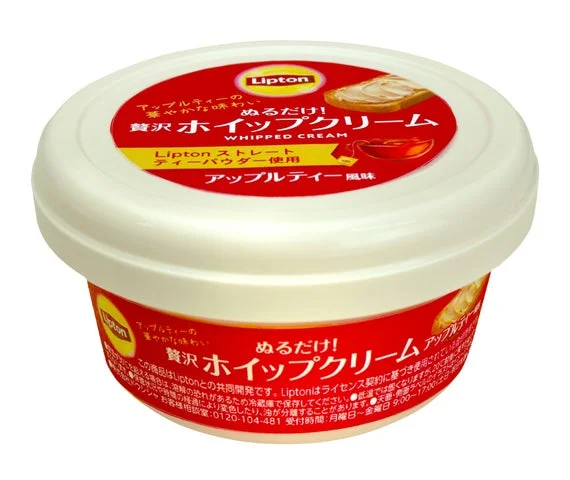 Liptonぬるだけ!贅沢ホイップクリーム アップルティー風味の容器