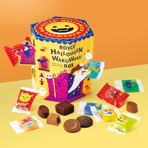 ロイズハロウィンわくわくボックスと個包装のチョコレート