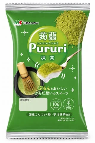 蒟蒻Pururi抹茶のパッケージ正面写真