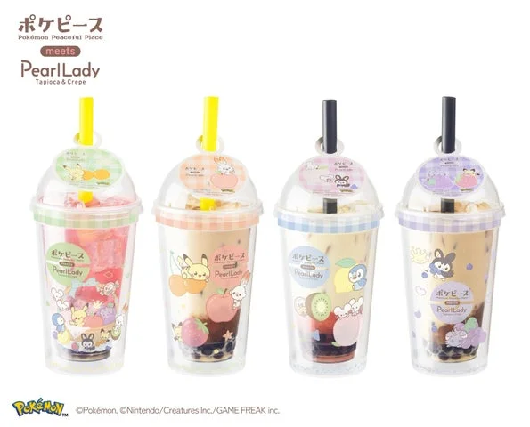 ポケピースのキャラクターがデザインされた専用のBIGマルチカップに入ったドリンク