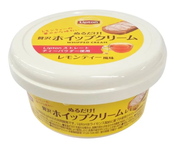 Liptonぬるだけ!贅沢ホイップクリーム レモンティー風味の容器