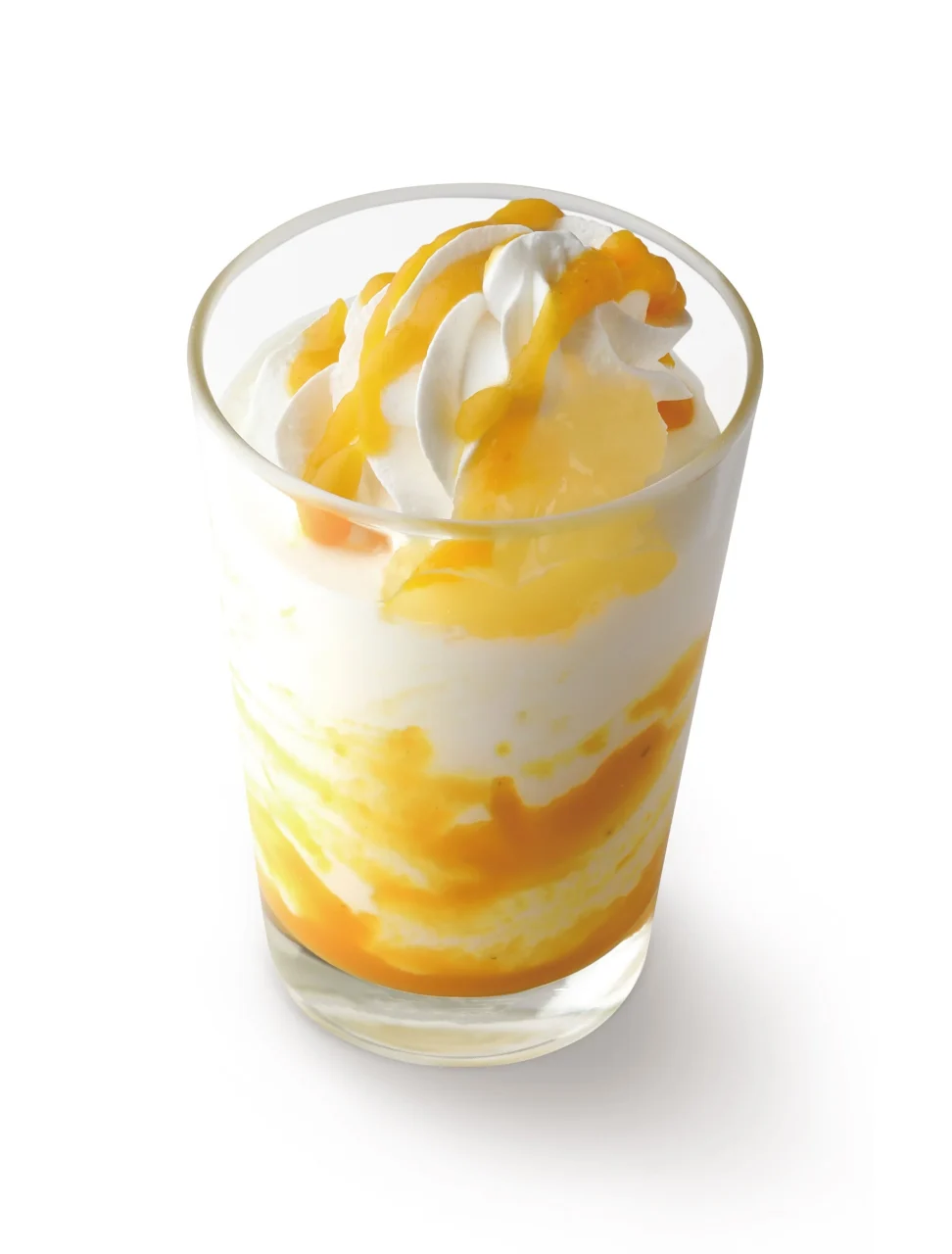 デザートシェイク ~蜜(みつ)いも&国産ふじりんご~のグラス写真