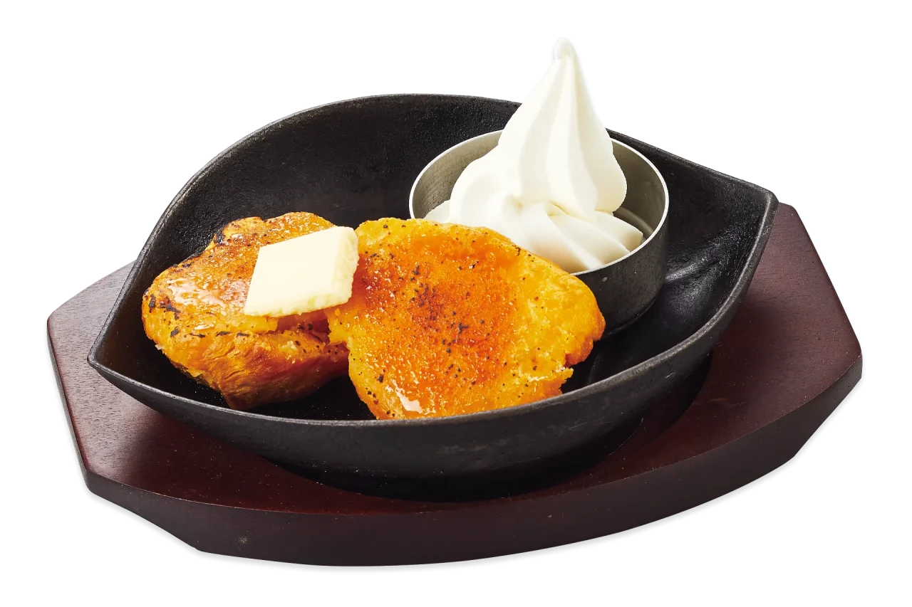 安納蜜芋のブリュレ～ソフトクリーム添え～の焼き芋とソフトクリーム