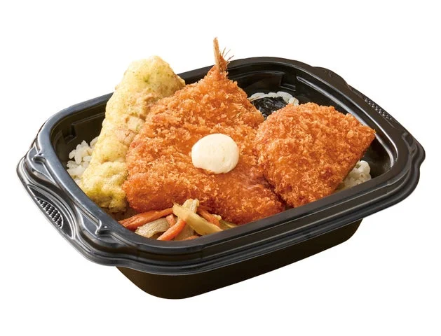 アジフライのり弁当の中身