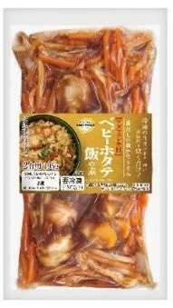 トップバリュベストプライス ベビーホタテ飯の素のパッケージ