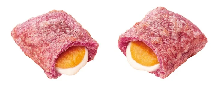 紅はるか餡とバター風味フィリングが入ったスイートポテトパイ