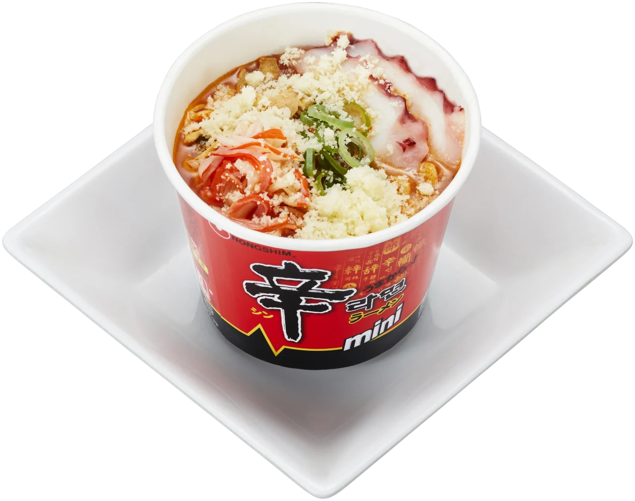 鯛スープの海鮮 辛ラーメン 〜辛ラーメンおすすめ︕ 味変プレート〜