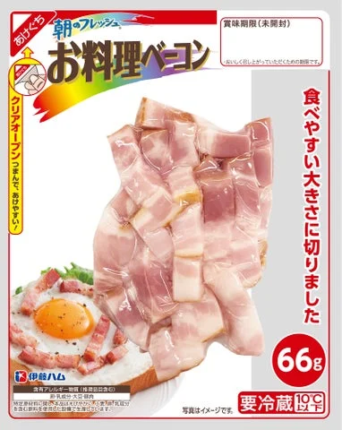 朝のフレッシュ お料理ベーコンのパッケージ
