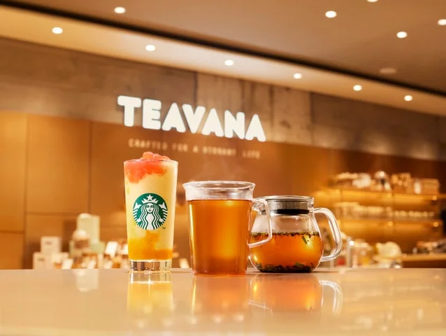 TEAVANAのロゴがある店舗内のティービバレッジ