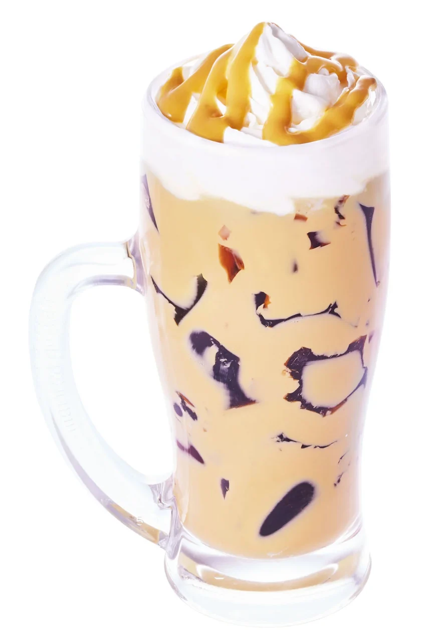 コーヒーゼリーと焼き芋ドリンクが入ったジェリコ