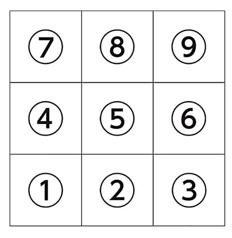プチケーキの詰め合わせ内容を示す番号付き配置図