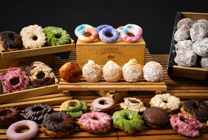 JACK IN THE DONUTSの店頭ドーナツラインナップ