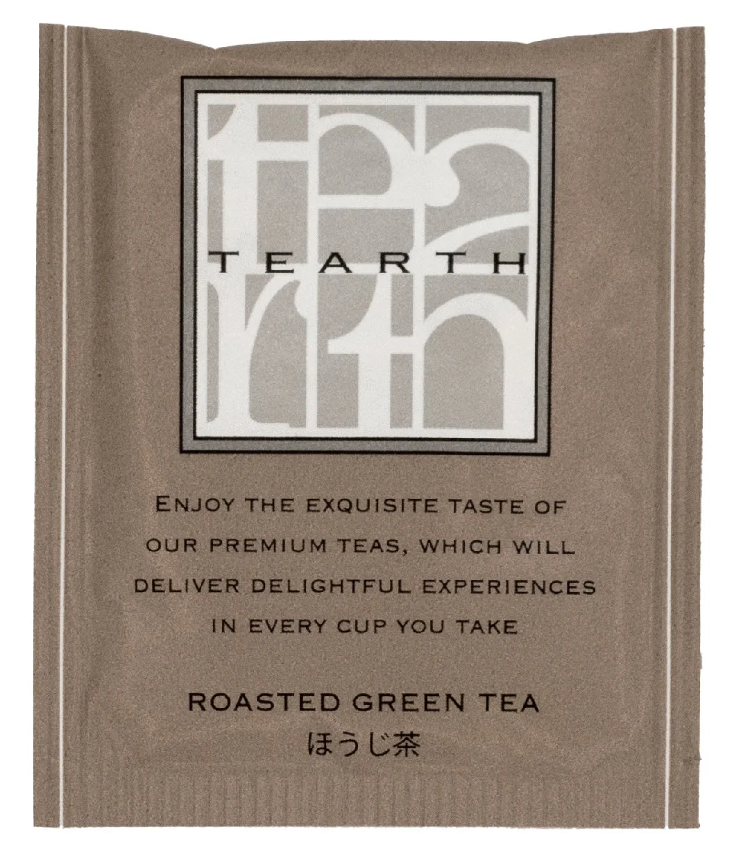 TEARTHほうじ茶のパッケージ