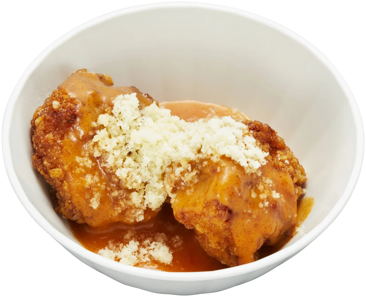 李朝園監修 まろやか辛！とり唐揚げ～ロゼソース～の唐揚げとソース