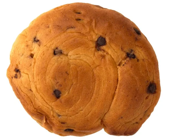 チョコバナナパン単体のクローズアップ画像