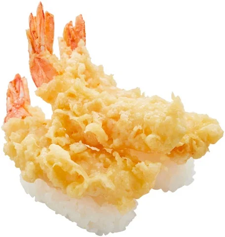 50%増量されたえび天にぎり