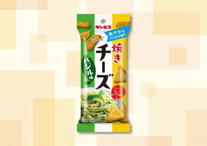 えだまめ焼きチーズバジル味のパッケージ