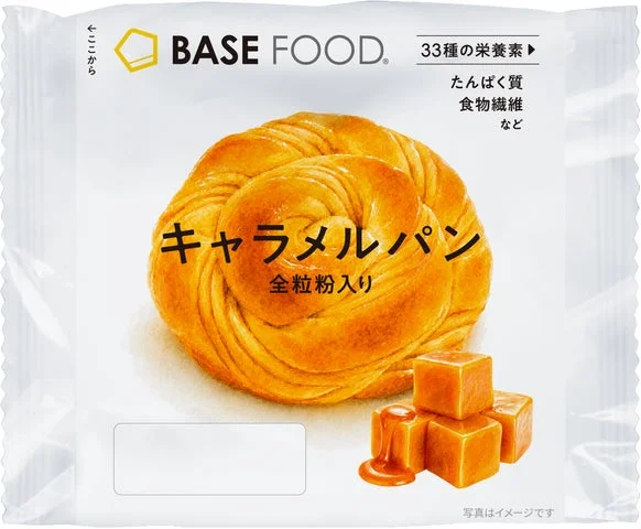 キャラメルパンのパッケージ表面