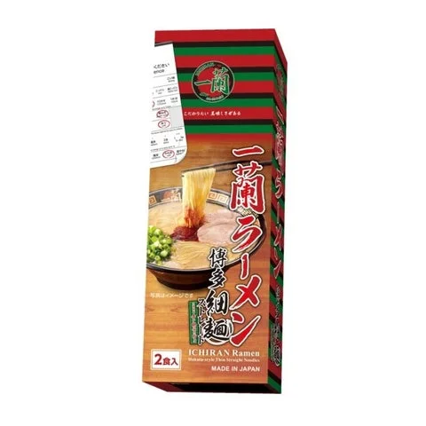 「一蘭ラーメン 博多細麺ストレート」のパッケージ