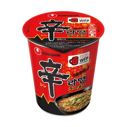 辛ラーメンのカップ麺パッケージ
