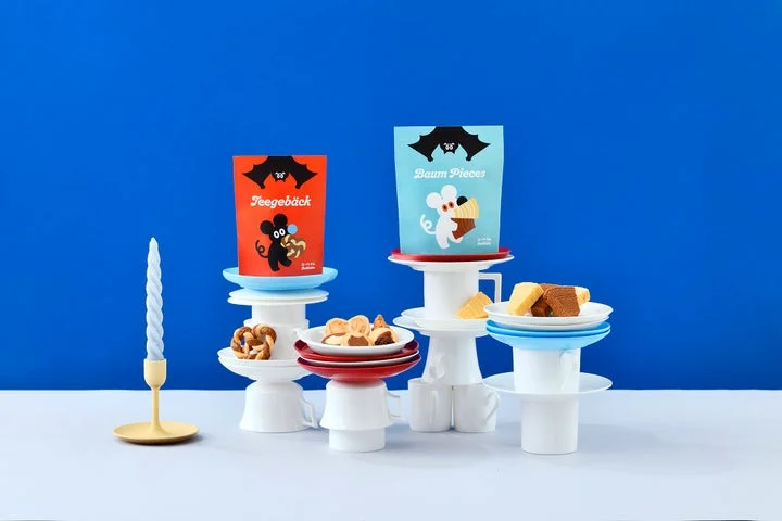 バウムピースとテーゲベックを高く積み上げたパーティー演出